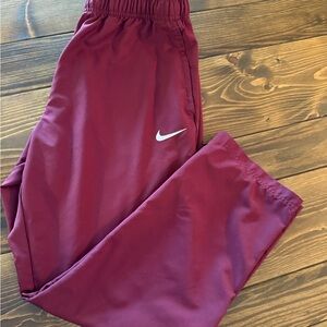 Nike Dri-Fit Burgundy/Maroon Pants